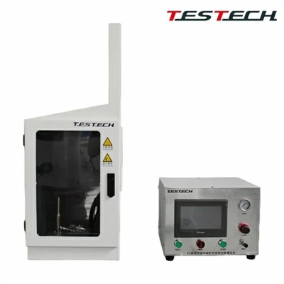 Textile 45° Damage Area and Flame Application Number Tester