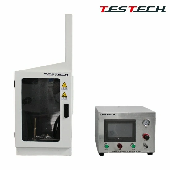 Textile 45° Damage Area and Flame Application Number Tester